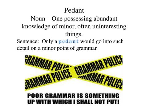 poendide|pedant noun .